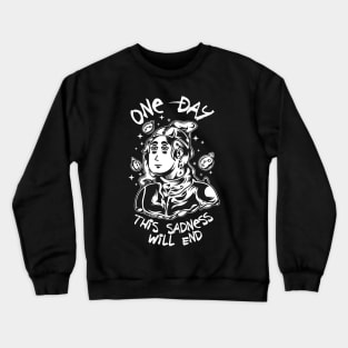 Melancholic Soul: Embrace the Tears Crewneck Sweatshirt